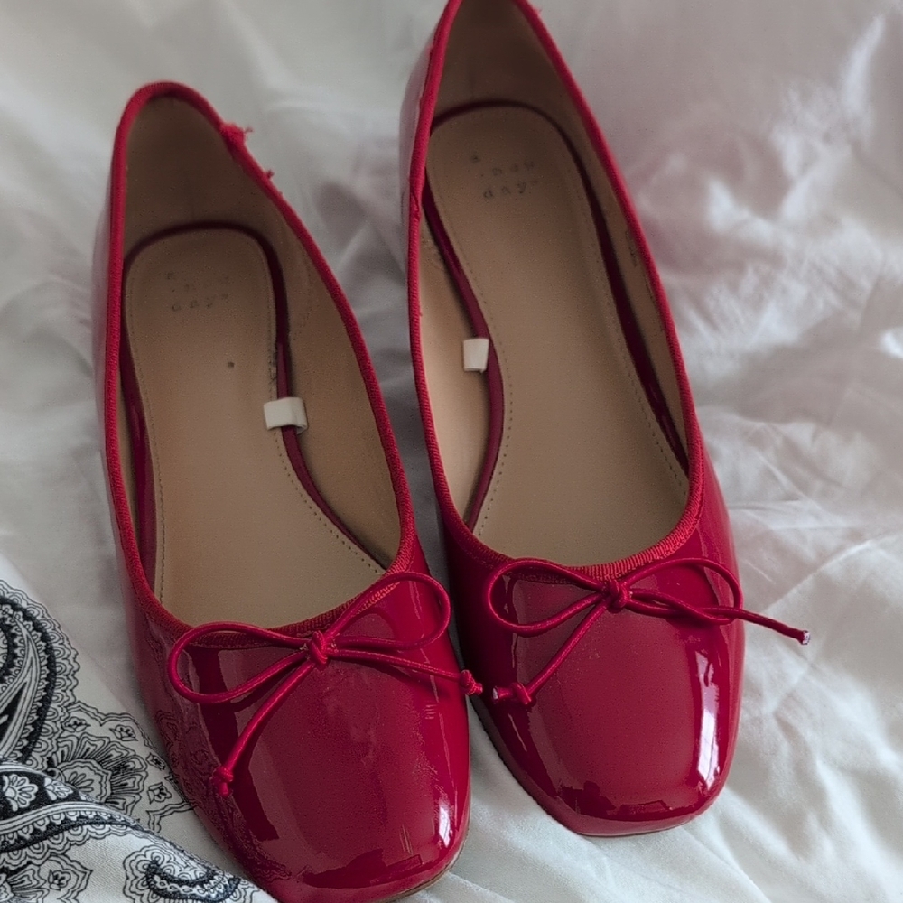 Red Mary Janes